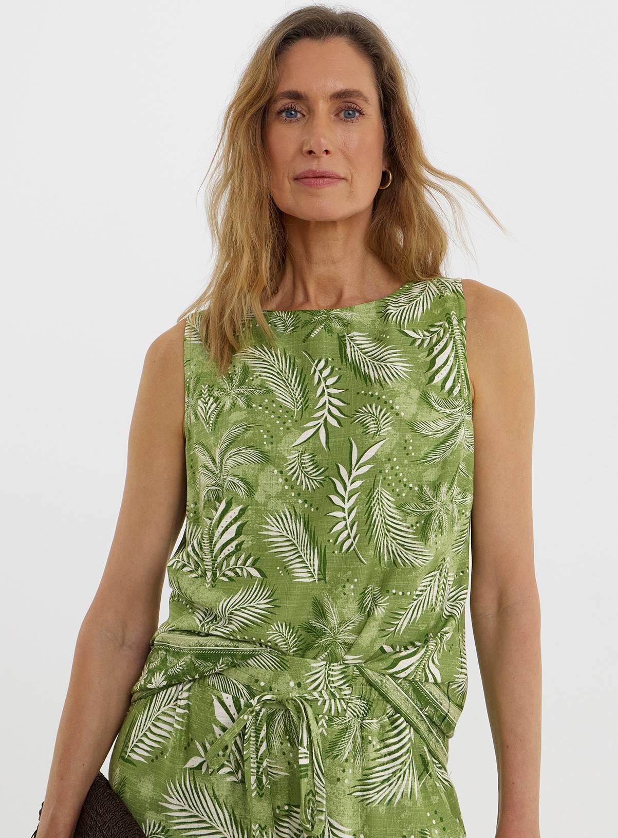 JD WILLIAMS Linen Mix Shell Top 32 - Image 1